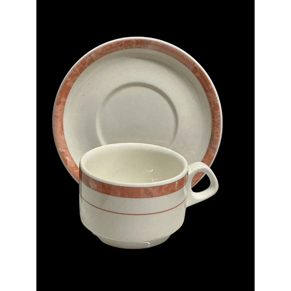 Villeroy & Boch Beaulieu Expresso Cup‎ & Saucer Vitro Porcelain Luxembourg